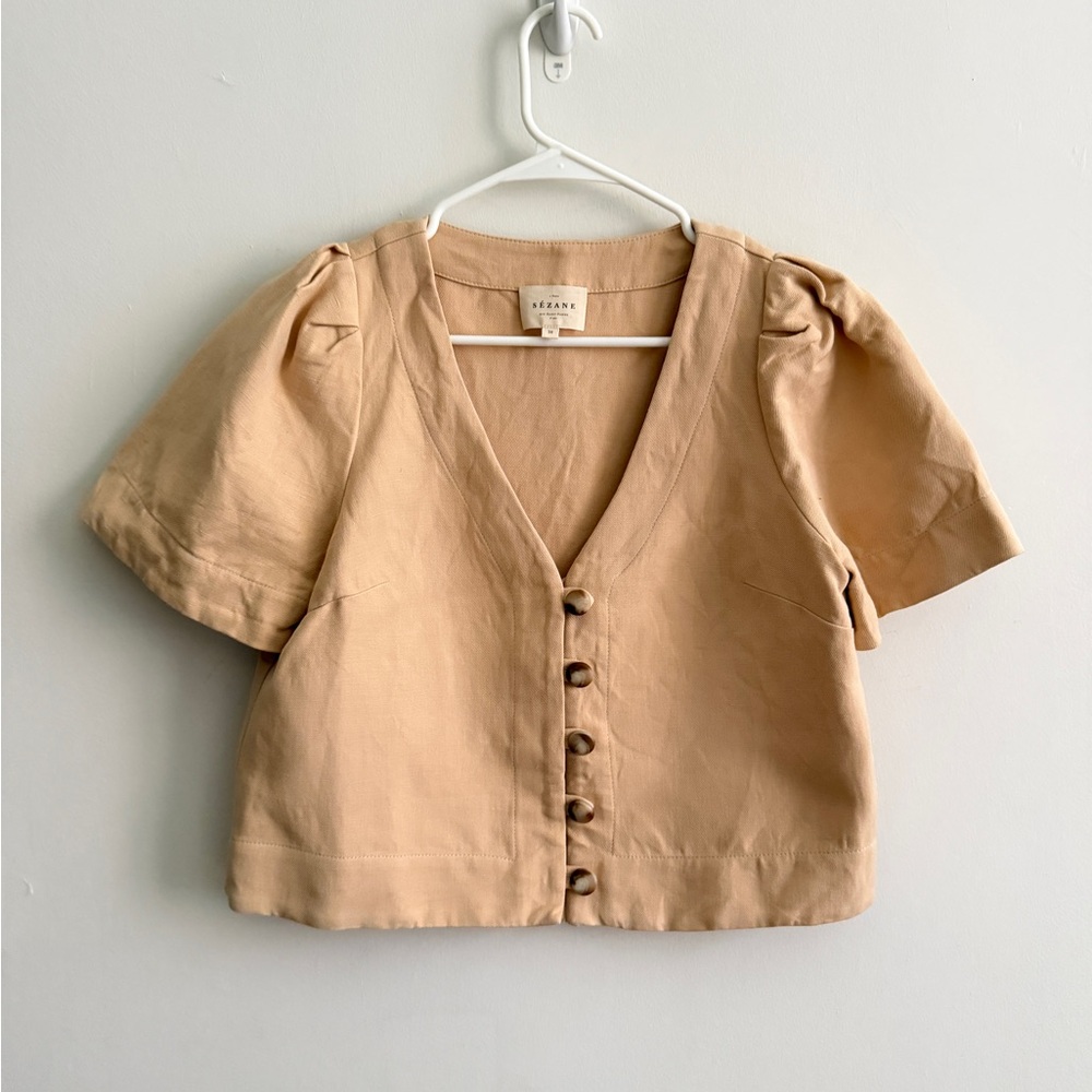 Sezane Nevi Blouse in Butter